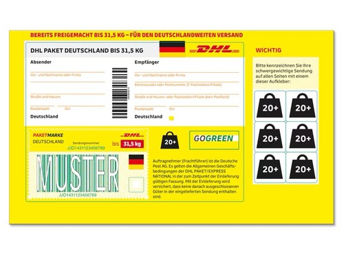 Dhl paketmarke national 5 - dhl,
