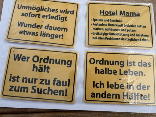 Stück sprüche schilder - 4,