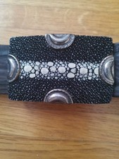 Signorelli, Leder Gürtel, 100cm, Rochen Leder, Braun, Made In Italy, Tadellos 