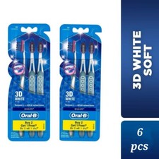 6 Pieces Oral-B 3D White Soft