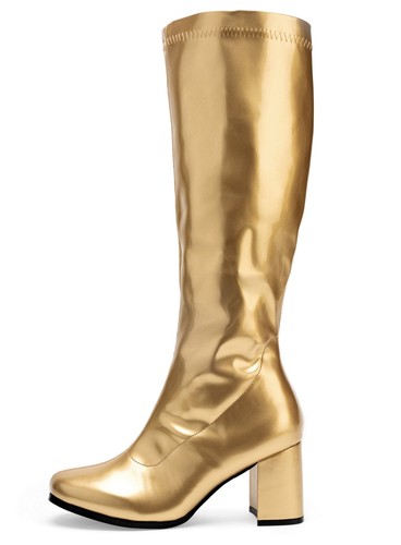 Schmalschaft stiefel gold - stiefel,