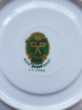 4Porzellanteller U.S. US Zone