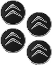 4 schwarze Radkappen, für