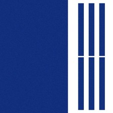 Billardtuch 8 Fuß, professioneller Billardtischfilz mit 6 Filzstreifen, Blau