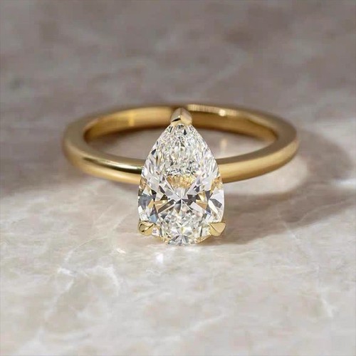 Verlobungsring tropfen pear - verlobungsring,