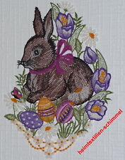 PLAUENER SPITZE ® Fensterbild OSTERN Dekoration OSTERHASE Fensterdekoration HASE