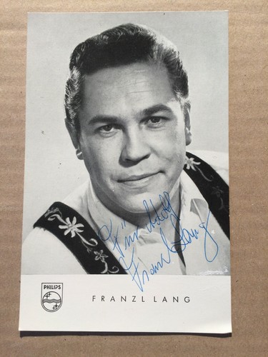 Franzl lang autogrammkarte - franzl,
