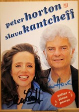 Peter Horton Slava Kantcheff Orig Autogramm signiert Musik Gitarre Piano - AK