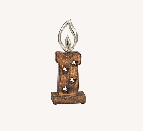 Kerze aus holz - kerze, 26cm