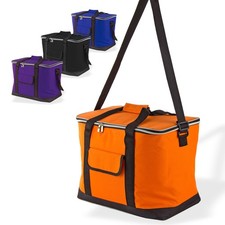 Kühltasche Thermotasche Isoliertasche Campingtasche 32 L schwarz orange blau