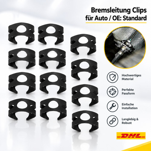 10x bremsschlauch halter - 10x,