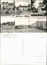 Ansichtskarte Wilthen (Sachsen) Haus Bergland, Post, Schule 1974