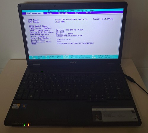 Acer extensa 5635 - acer, series