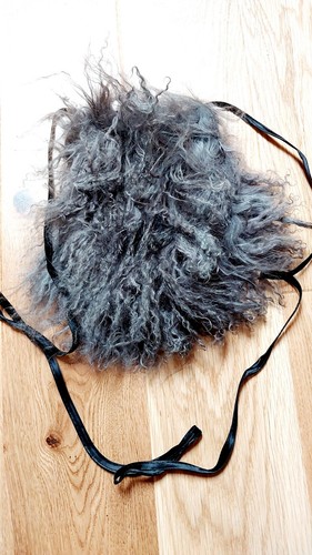 Fellhandtasche grau