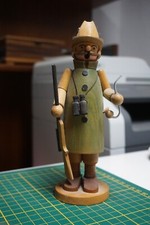 Räuchermännchen Expertic Erzgebirge Jäger Fernglas 19 cm hoch