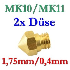 2x MK10 MK11 0,4mm Messing