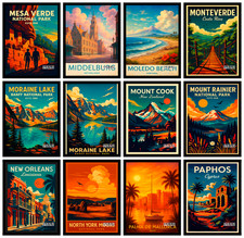 Iconic World Cities Poster |