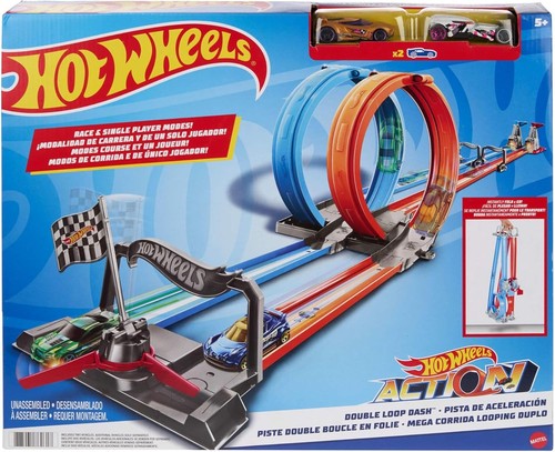 Hot wheels double loop dash - double,