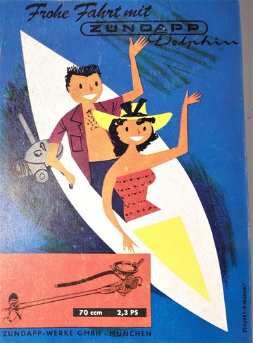 Delphin zündapp werbung - delphin,