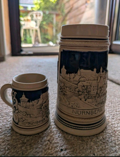 Steingut bierkrug nürnberg - bierkrug,