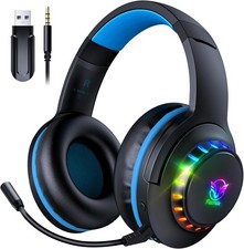 2.4 GHz Wireless Gaming Headset für PS5 PS4 PC Mac Switch, Bluetooth Headset