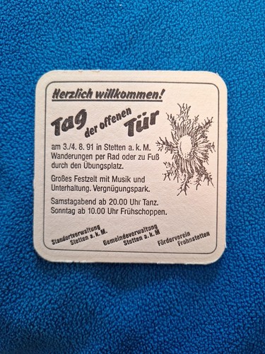 Bierdeckel 1991 tag der - 1991,