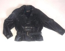 Blaue Lederjacke von Clan