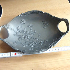 Zinn Schale alt 95 % aus Nachlass alt Frieling Zinn