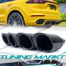 Schwarze Auspuffblenden