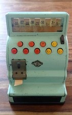 Vintage Kaufmannsladen Kasse Imperial Fa. Tip & Co. Mit Bonrolle Funktioniert 