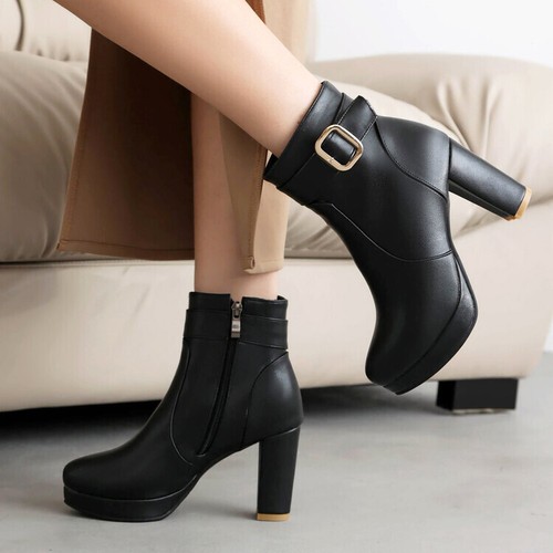 Damen blockabsatz stiefeletten - damen,