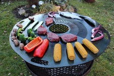 Stahl Grillplatte Feuerplatte