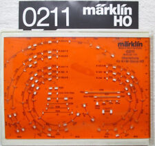 MÄRKLIN H0 Oberleitung Zeichen Schablone 0211 Gleisplanschablone Anleitung