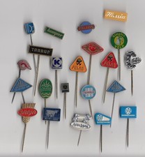 Vintage TRAKTOR LANDWIRTSCHAFT Pin Anstecker 60er Jahre Erntemaschine Feldhäcksler Heuballenpresse Mähwerk