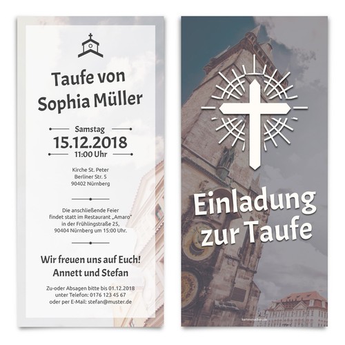 Taufeinladungen taufkarten - taufeinladungen,