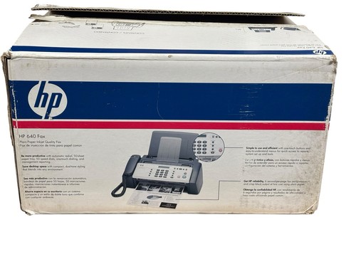 640 plain paper inkjet fax - hp,