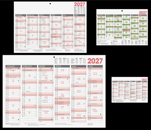 2027 brunnen tafelkalender - 2027,