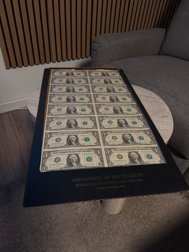 Usa dollar uncut sheet - 1,