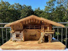 TRAUMHAFTE WEIHNACHTSKRIPPE "Florian" KRIPPE STALL NEU rustikaler KRIPPENSTALL