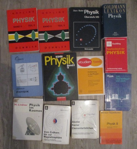 13x buch physik konvolut - 13x,