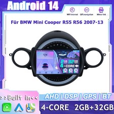 Für BMW Mini Cooper R55 R56 2007-13 ANDROID 14 AUTORADIO GPS NAVI CARPLAY Kamera