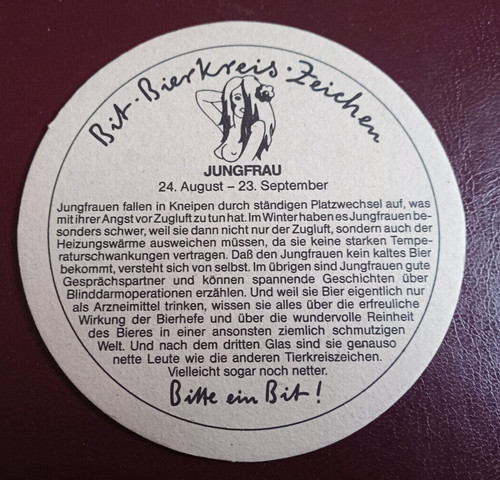 Bierdeckel brauerei bitburger - bierdeckel,