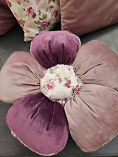 Set 4-er Kissenbezug 40x40 und BLUMENKISSEN ? aus Velour Pillowcase Pillows 