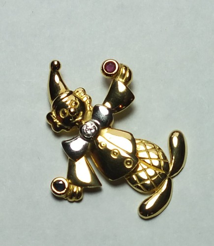 Anhänger 333 gold clown - in,