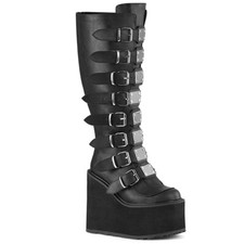 Demonia Plateaustiefel - Swing-815 Vegan Wide Calf