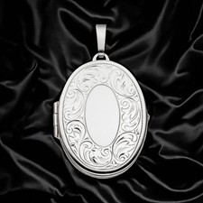 Medaillon oval für 2 Fotos