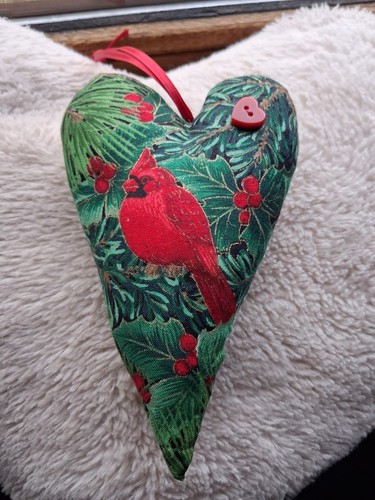 Herz wintervogel stoffherz - herz,