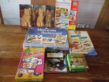 KINDERSPIELE KONVOLUT * ERSTES LESEN, FORMENSPIEL, ERSTES RECHENSPIEL, PUZZLE