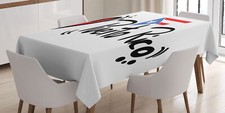 Puerto Rico Tischdecke I Love Doodle Herz