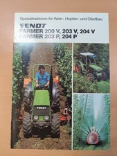 Fendt Farmer 200v bis 204 p Prospekt Traktor Tractor brochure 50